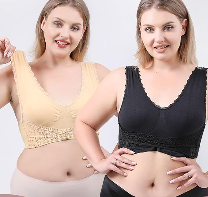 30% off - comfy corset bra front cross side buckle lace bras - My Store