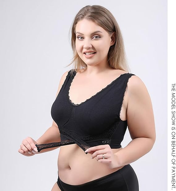 30% off - comfy corset bra front cross side buckle lace bras - My Store