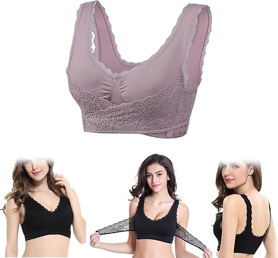 30% off - comfy corset bra front cross side buckle lace bras - My Store