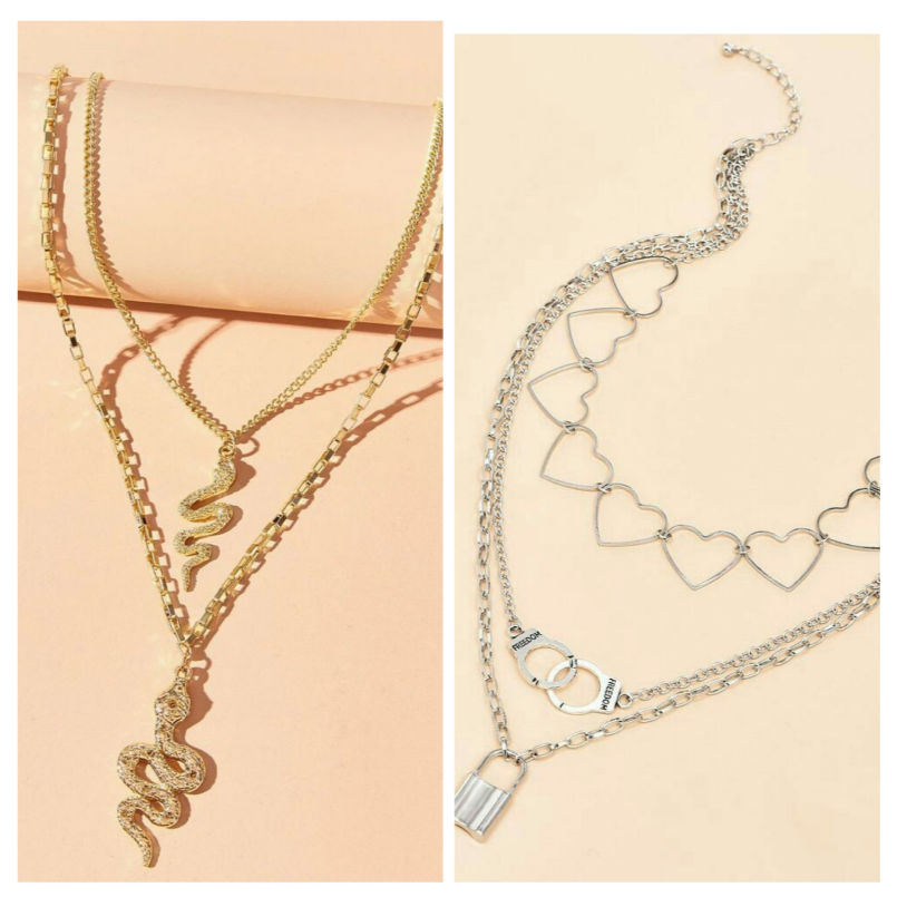 Stylish Layered Necklace Set – Buy 1 Get 1 Free | Stock Clearance Offer Deal87660