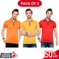 Pack of 3 | 50% OFF Men's Stylish Polo T-Shirts | Article#1042