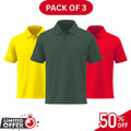 Pack of 3 | 50% OFF Men's Stylish Polo T-Shirts | Article#1001