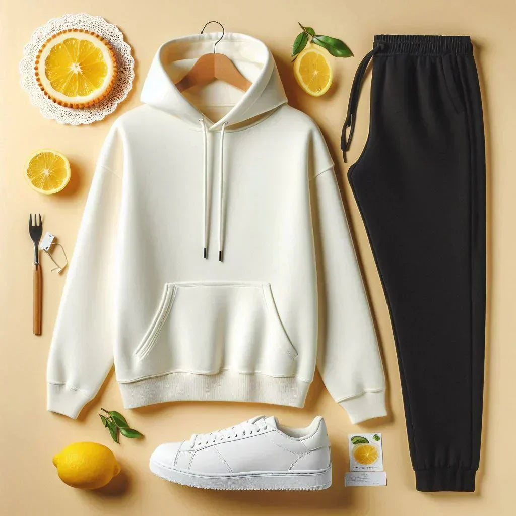 Fleece Hoodie with Trouser Set For Women’s