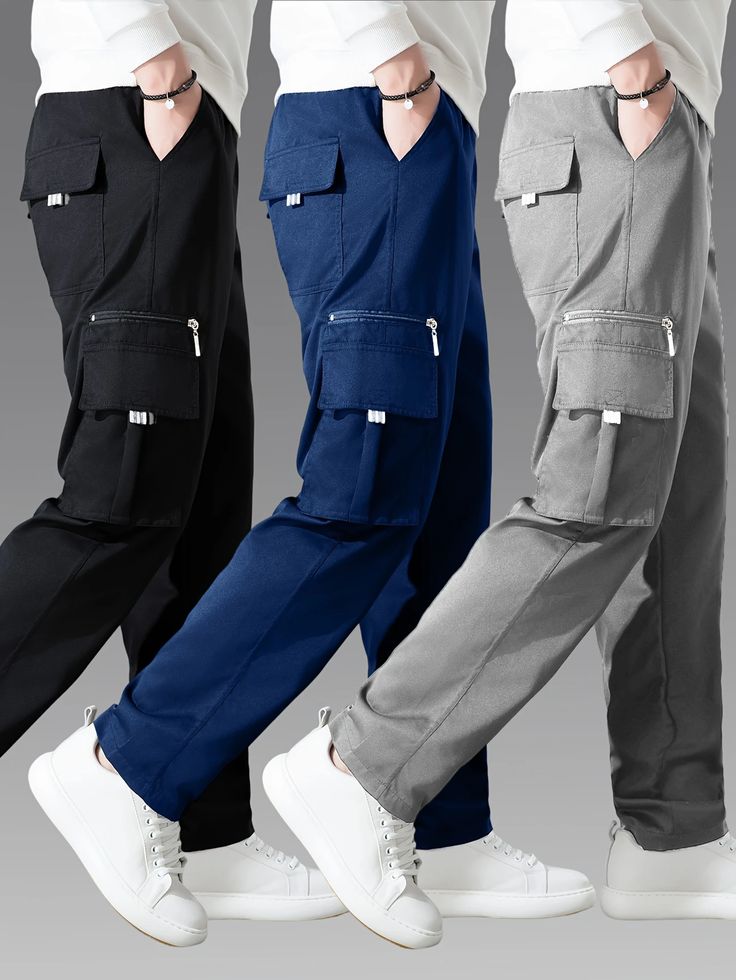 Pack of 3 Cargo Pants for Men & Women - Trendy, Breathable & Durable 786999
