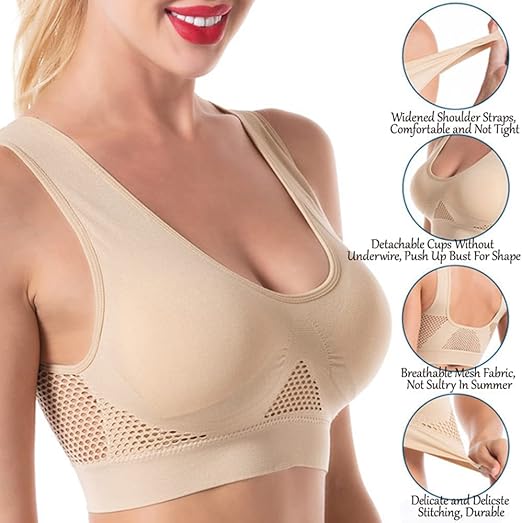 BUY 1 Get 2 FREE Breathable Cool Liftup Air Bra - My Store
