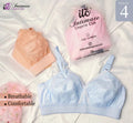 Cotton Cross Bra for Women - Pack of 4 | Comfortable Daily Wear Bras - My Store