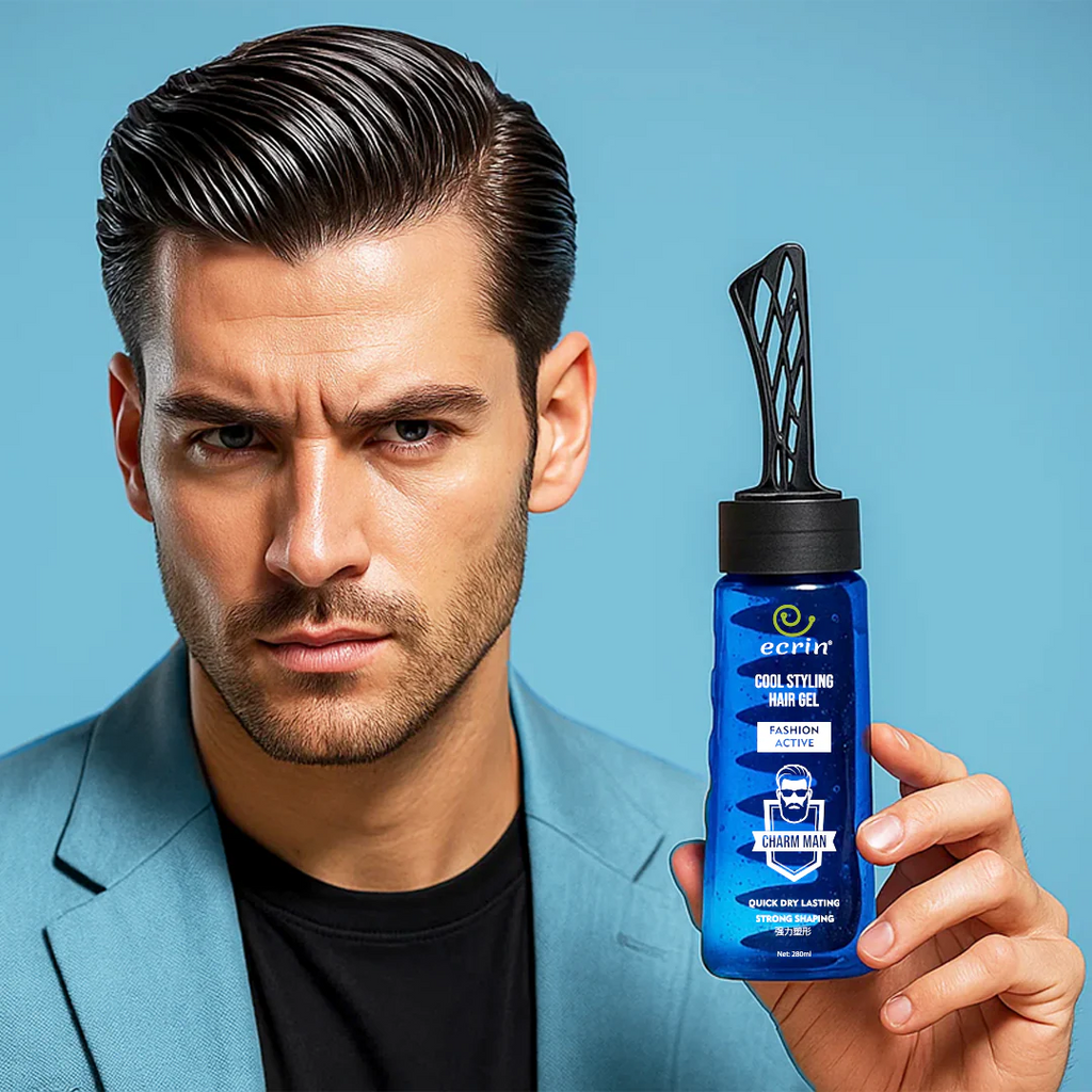 ECRIN Cool Styling Hair Gel with Active Collagen – Strong Hold & Refreshing Cool Effect (280ml) – Best Hair Gel in Pakistan