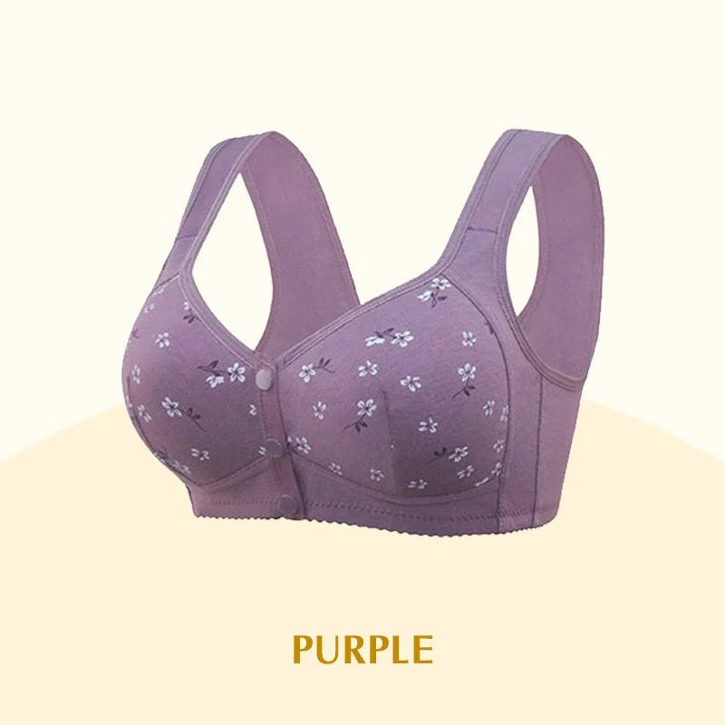 New Anti Sagging Front Open Cooling Cotton Bra - My Store