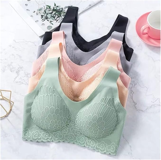 New Arrivals Thai Latex Bra Women One Piece Wire Free Seamless Underwear Comfortable Sports Bras - My Store