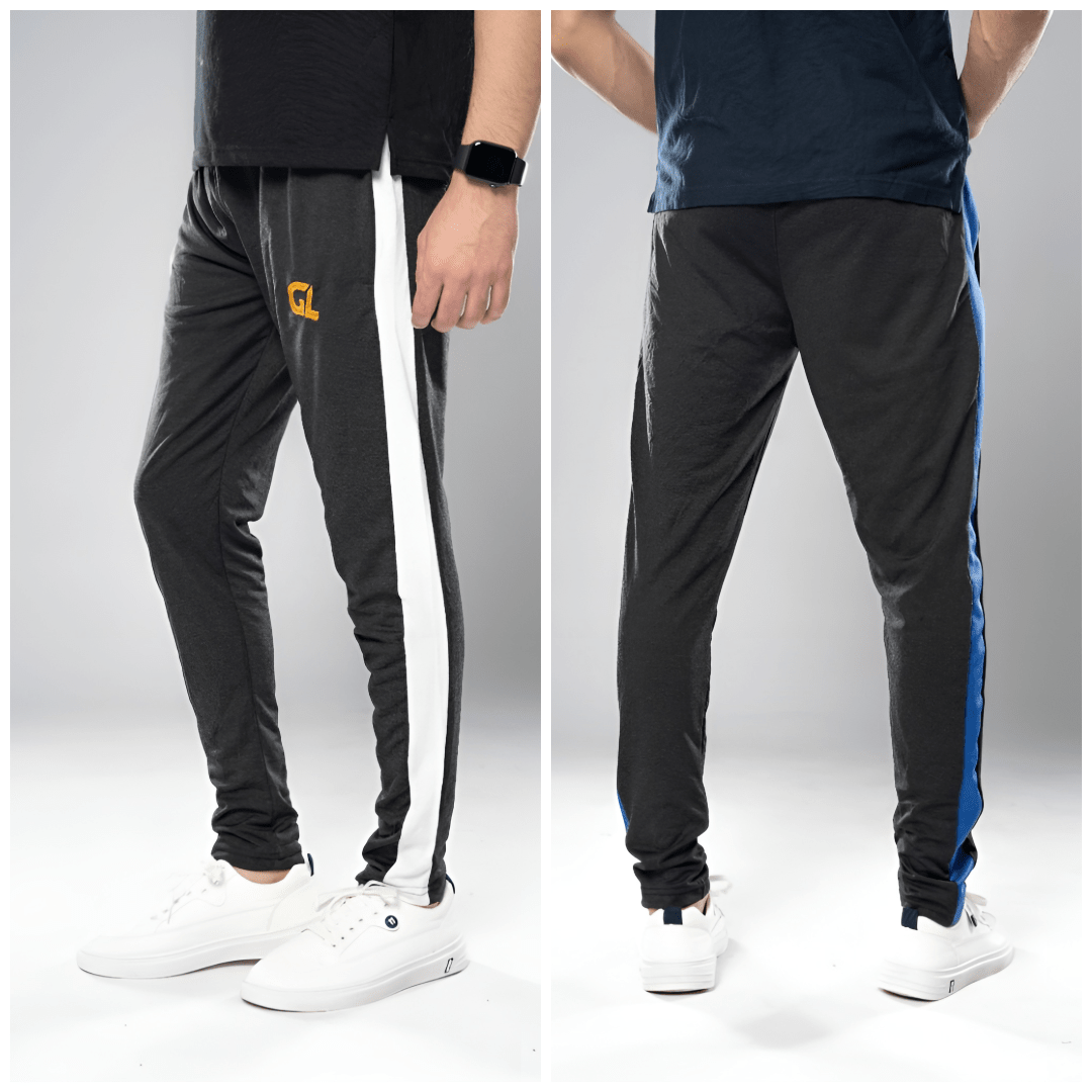 Pack of 2 Unisex Slim Jogger Trousers - Comfortable & Stylish - xyntravoq.store