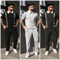 Pack of 3 Stripe Zipper Summer Track Suit for Men – Soft Cotton Jersey - My Store