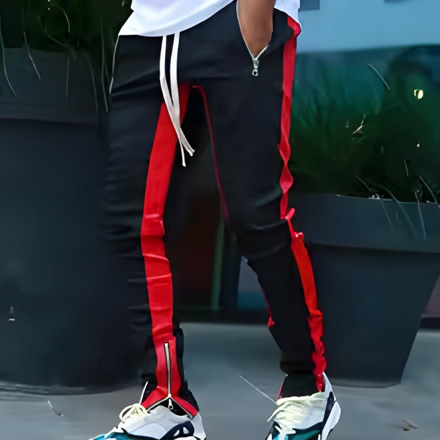 Pack of 5 Men's Athletic Trainning Joggers Casual Loose Fit Sweatpants Spring Fall Fleece Lined Pants Elastic Waist Drawstring Trousers - My Store