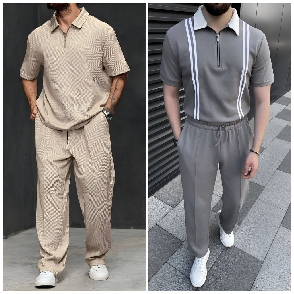 Buy 1 Get 1 Free Corduroy Tracksuit for Men | Spring & Summer Wear | 8395