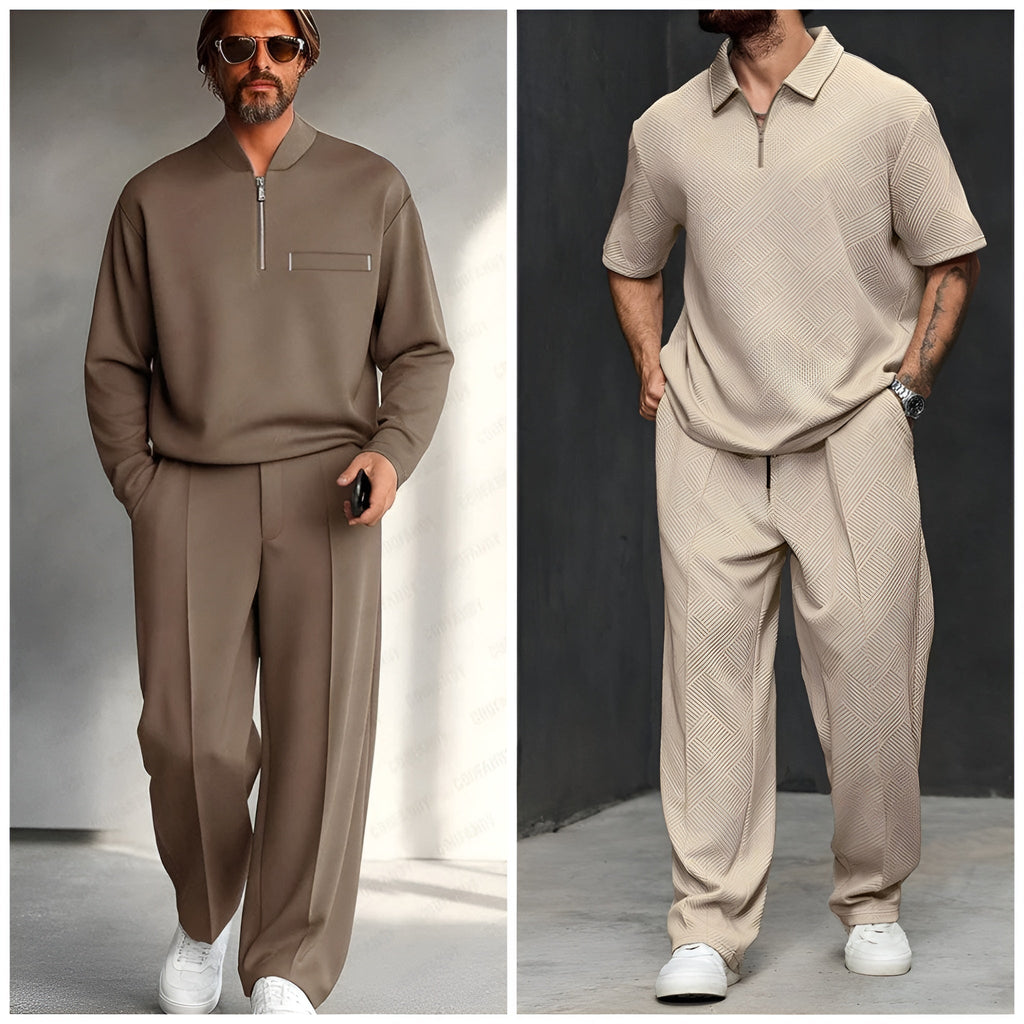 Buy 1 Get 1 Free Corduroy Tracksuit for Men | Spring & Summer Wear | 8392